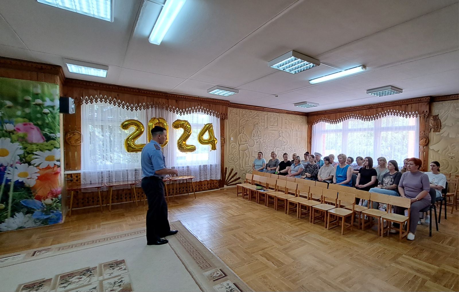 10 июня 2024 г. учреждение дошкольного образования посетил лейтенант милиции Миронов Кирилл Иванович ИДПС МО ГАИ.